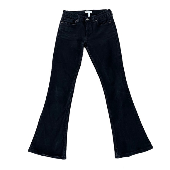 Zara Jeans Zara Low Rise The Disco Pant Flared Jeans Full Length